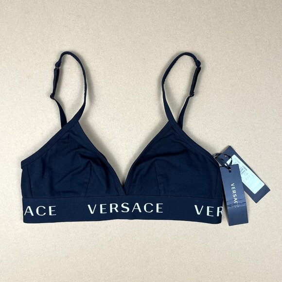 Versace Triangle Logo Bra - NEW - Picture 4 of 9